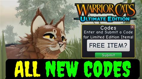 New Warrior Cats Codes 2022 - Roblox Warrior Cats Codes 2022 - November ...