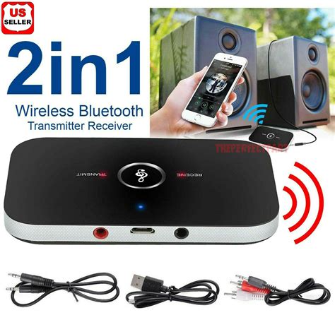 2in1 Bluetooth Transmitter & Receiver Wireless A2DP Home TV Stereo ...