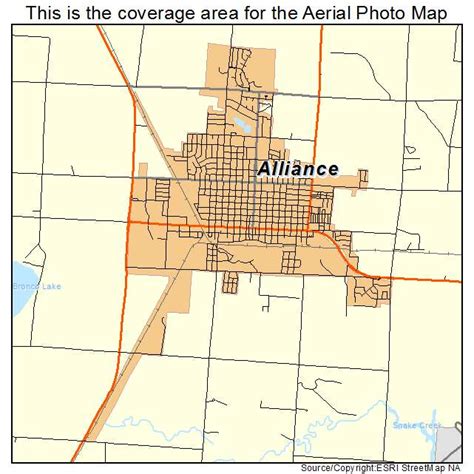 Aerial Photography Map of Alliance, NE Nebraska