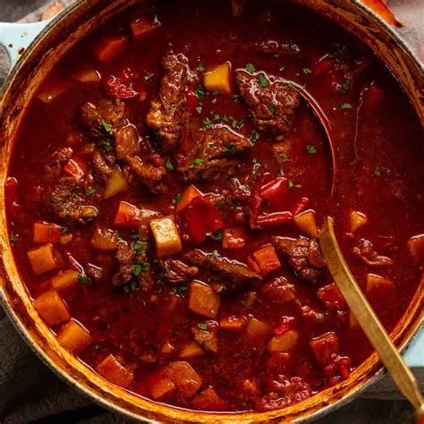 Hungarian Goulash (beef stew-soup) | RecipeTin Eats