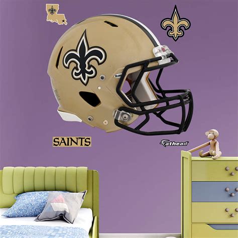 New Orleans Saints Helmet Wall Decal | Shop Fathead® for New Orleans ...