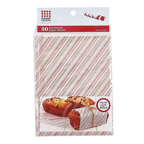 Red and Green Striped Parchment Paper Sheets - BI-04748 | Country Kitchen SweetArt