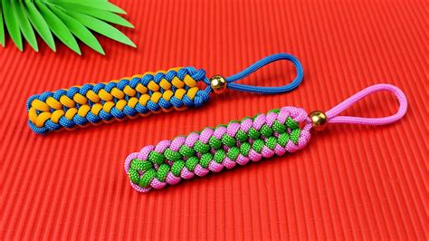 Super Easy Paracord Lanyard Keychain | How to make a Paracord Key Chain Handmade DIY Tutorial ...