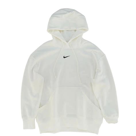 Nike Men's White and Black Hoodie | Depop