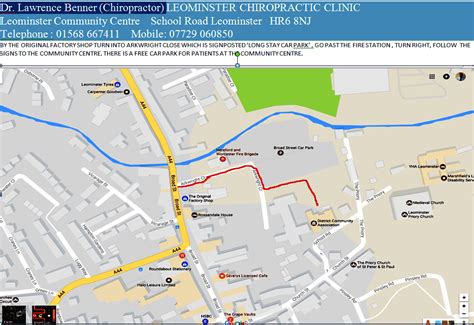 Leominster Hospital Map