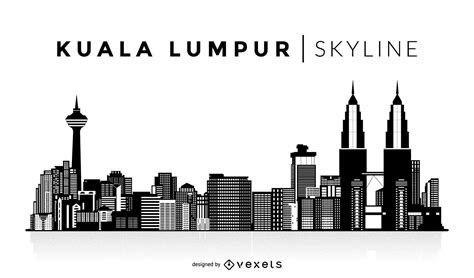 Kuala Lumpur Silhouette Skyline Vector Download