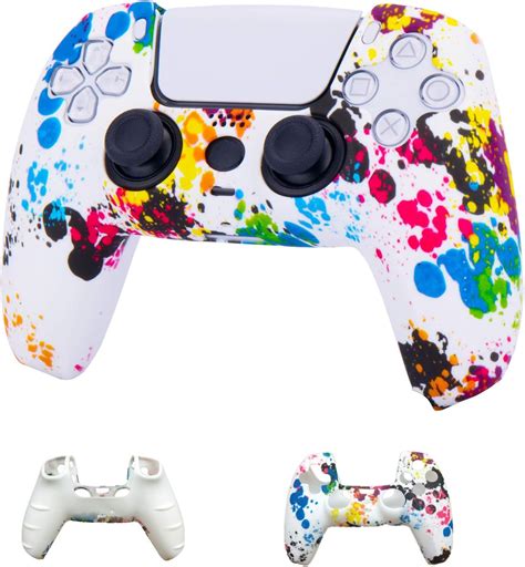 Amazon.com: PS5 Controller Skins, Beautifully Silicone Protective Cover Rubber Case Water ...