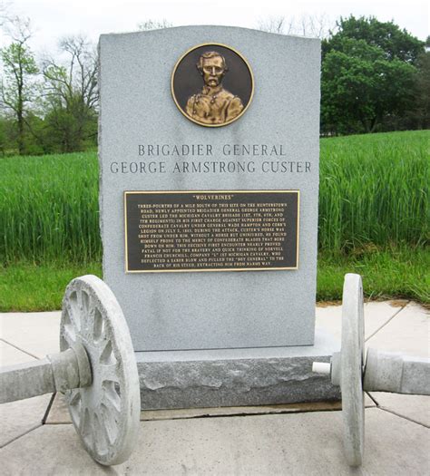 Brigadier General George Armstrong Custer monument