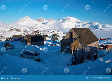 Inuit village stock image. Image of polar, field, wooden - 6376219