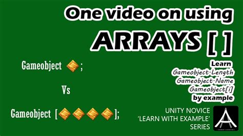 Unity Beginners - How to use Arrays - YouTube