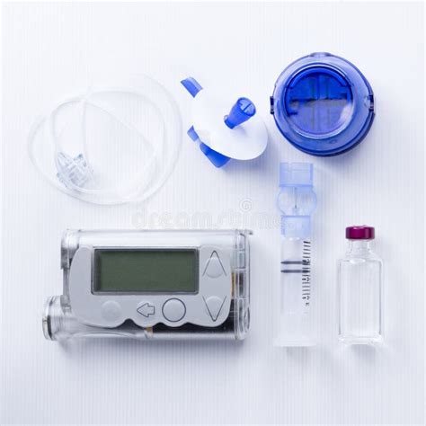 Insulin Pump Set Background Stock Photo - Image: 52445426