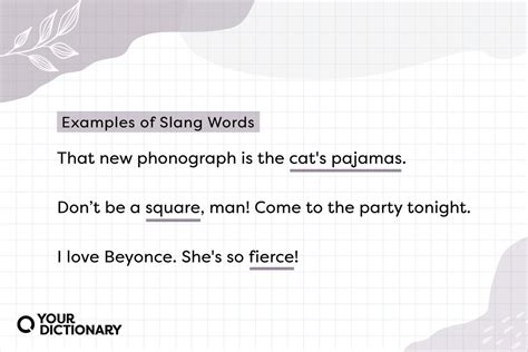 Slang Words | List of Slang Word Examples & Meanings | YourDictionary