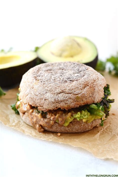 This strange but good combination of avocado, almond butter and kale in the Vegan Breakfast ...