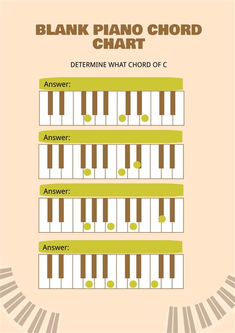 Blank Piano Chord Chart in Illustrator, PDF - Download | Template.net