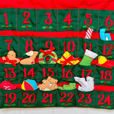 christmas tree fabric advent calendar by jolly fine | notonthehighstreet.com