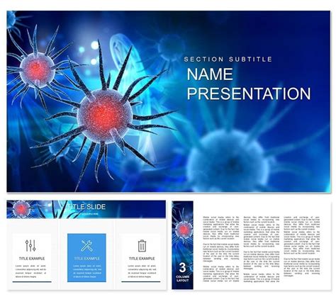 Viruses Microbiology PowerPoint template