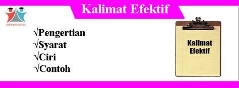 50+ Kalimat Efektif Contoh PNG