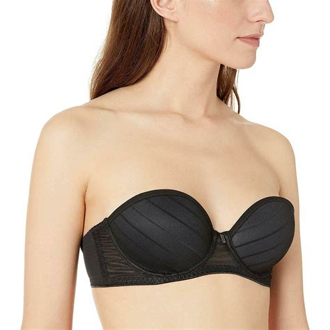 Freya BLACK Cameo Strapless Bra, US 32H, UK 32FF - Bras & Bra Sets