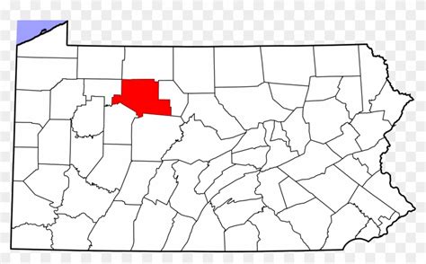 Map Of Pennsylvania Highlighting Elk County - Map Of Pennsylvania, HD Png Download - 3562x2048 ...