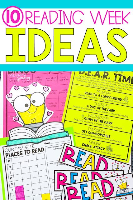 10 Reading Week Ideas | Reading week ideas, Elementary reading, Reading ...