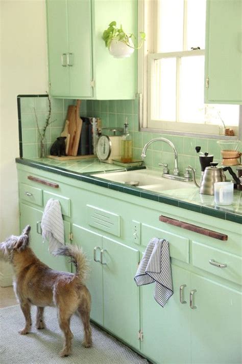 retro mint paint color - - Image Search Results | Green kitchen walls ...