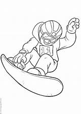 Snowboarding Coloring Pages & Books  100% FREE And Printable sketch template