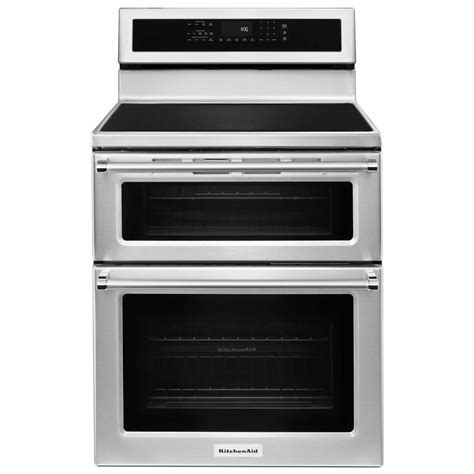 KitchenAid KFID500ESS 6.7 cu. ft. Double Oven Induction Range ...