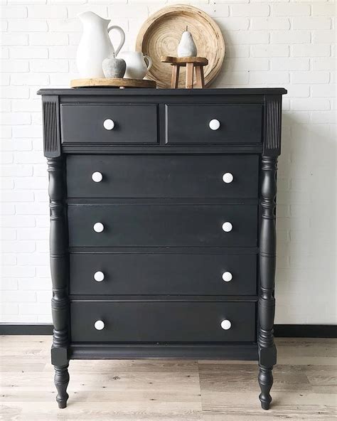 Dresser in Lamp Black Milk Paint | General Finishes Design Center