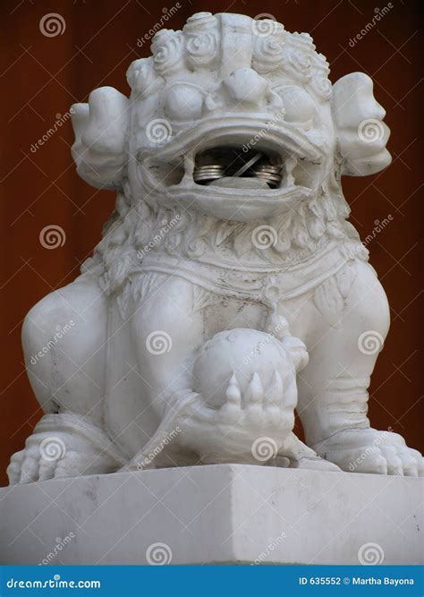 Lion at Jing an Temple stock photo. Image of shape, heavy - 635552