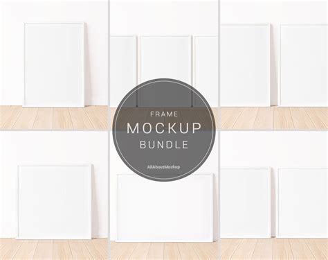 White Frame Mockup, Frame Mockup, Mockup Frame, Mockup Bundle, Wall ...