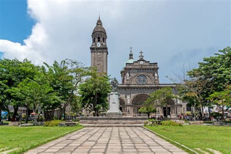 Manila Cathedral at the Intramuros, Manila Stock Image - Image of ...