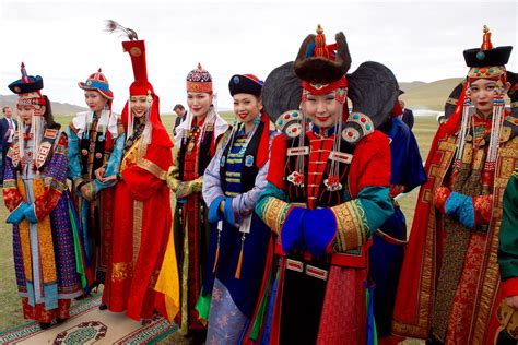 File:Men and Women in Traditional Mongolian Dress Look on as Secretary Kerry Attends a "Mini ...