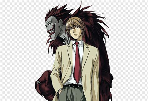 Light Yagami Ryuk Death Note Anime, Conan Edogawa, comics, black Hair ...