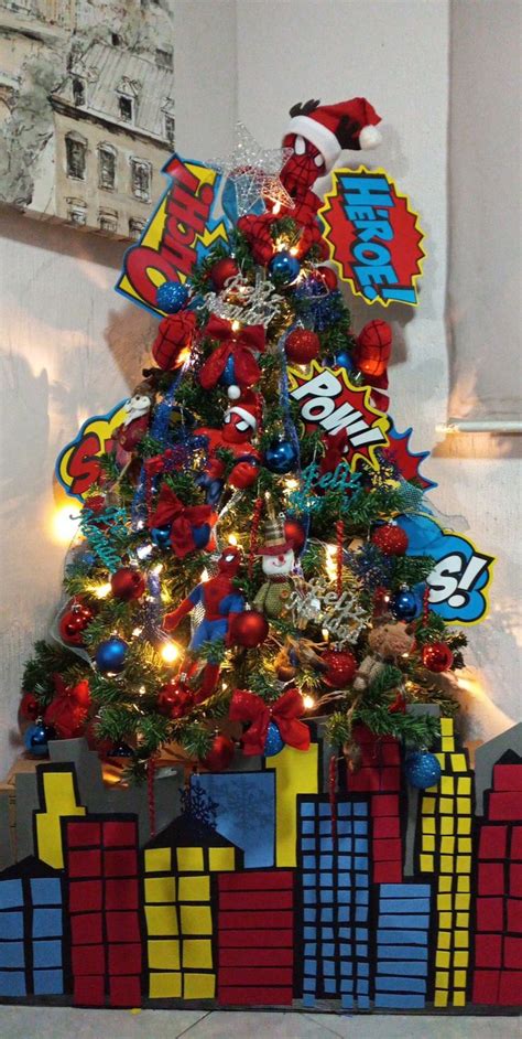 Spider-Man christmas | Árvores originais natalinas, Árvore de natal ...