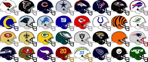 NFL Team Helmets 2020 by Chenglor55 on DeviantArt