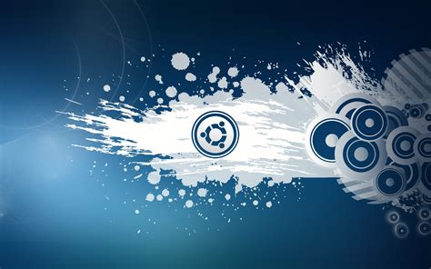 Wallpaper : illustration, logo, blue, Linux, circle, Ubuntu, brand, GNU ...