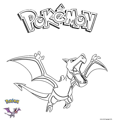 Aerodactyl Pokemon Coloring Page