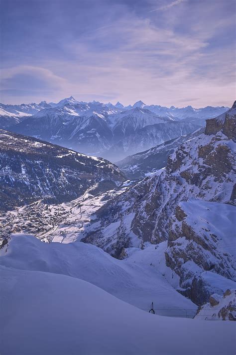 HD wallpaper: mountains, winter, snow, country, the sky, snowy, alps ...