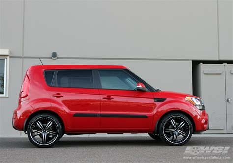 2012 Kia Soul with 20" MKW M105 in Black (Machined Face w/ Groove) wheels | Wheel Specialists, Inc.