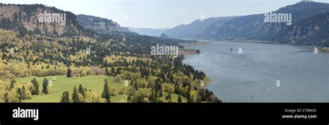 Columbia River Gorge Scenic Area Panorama Stock Photo - Alamy