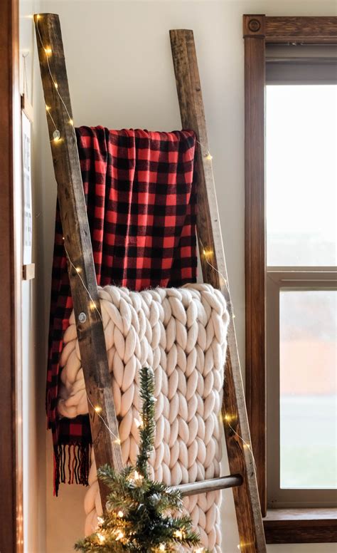 Easy DIY Blanket Ladder For Under $15 | Home decor, Apartment decor, Decor