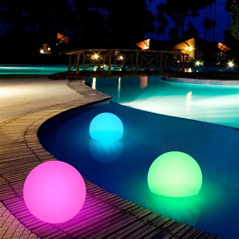 Swiming Pools Balloons With Glow Sticks In Them Then Float In The Pool ...