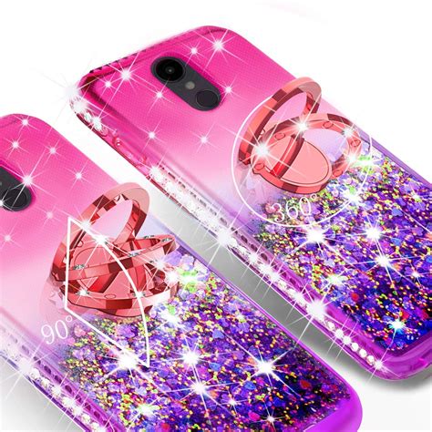 LG G7 ThinQ Case ,Glitter Cute Phone Case Girls with Kickstand, Bling ...