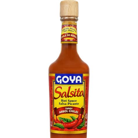 Goya Salsita Hot Sauce, Tangy Arbol Chiles, 8 Oz - Walmart.com - Walmart.com