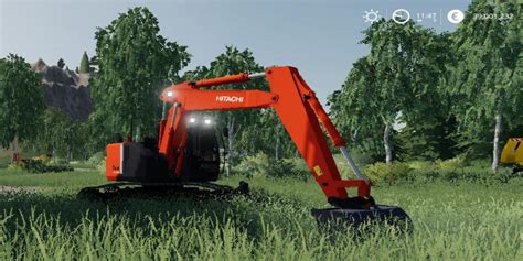 EXCAVATRICE HITACHI V1.5 - FS19 mod - FS19.net