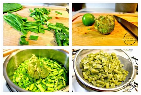 Mexico in My Kitchen: How to Cook Cactus Paddles (Nopales) / Cómo ...