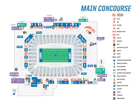 Seating Maps | Ford Field