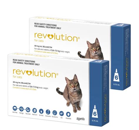 Revolution for Cats 5.1-15 lbs (2.6-7.5 kg) - Blue 12 Doses | Sierra Pet Meds