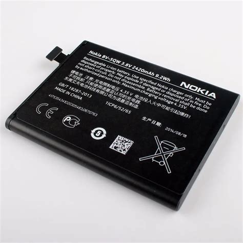 New Original Nokia BV 5QW phone battery for Nokia Lumia 930 929 929+ BV5QW 2420mAh-in Mobile ...