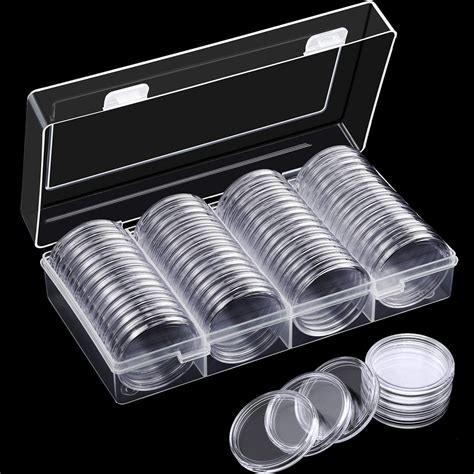 40 mm Silver Eagles Coin Capsules Coin Case Coin Holder Storage ...